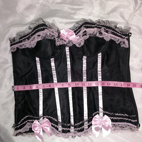 SOLD on another site Black and pink corset - Picture 3 of 4